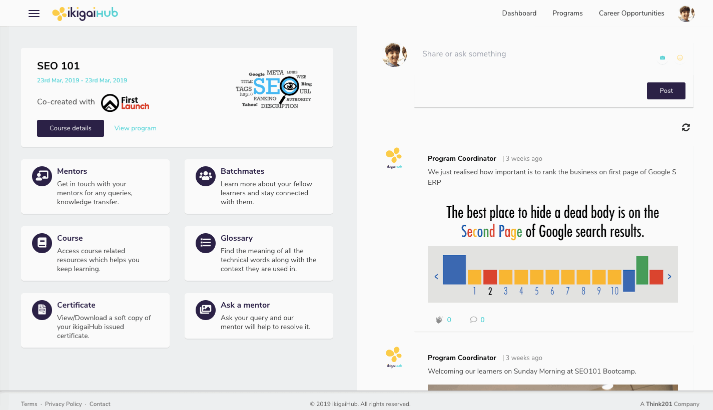 Digital Marketing course-learning portal-ikigaiHub